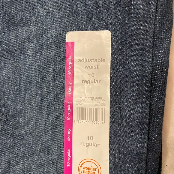 NWTBoys Wonder Nation size 10 skinny jeans. - Picture 2 of 7